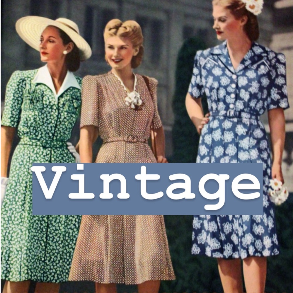 Vintage Dresses Shirts Sweaters Bags Purses +More